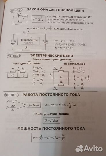 Книги: опорные конспекты по физике Е. А. Марон