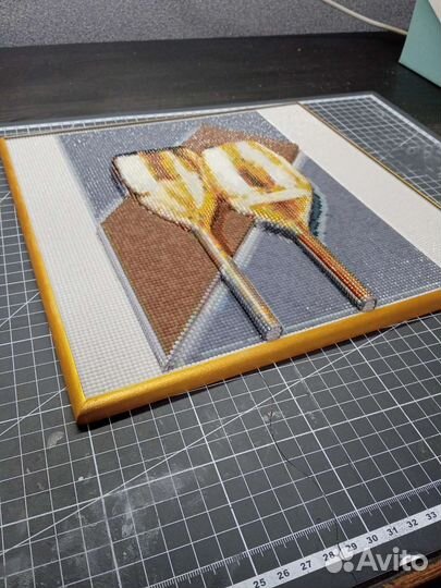 Картина рельефно- объёмной алмазной мозаики