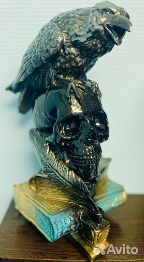 Ворон на черепе