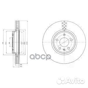 BG4080C Диск тормозной audi A4 07/A5 07/Q5 08