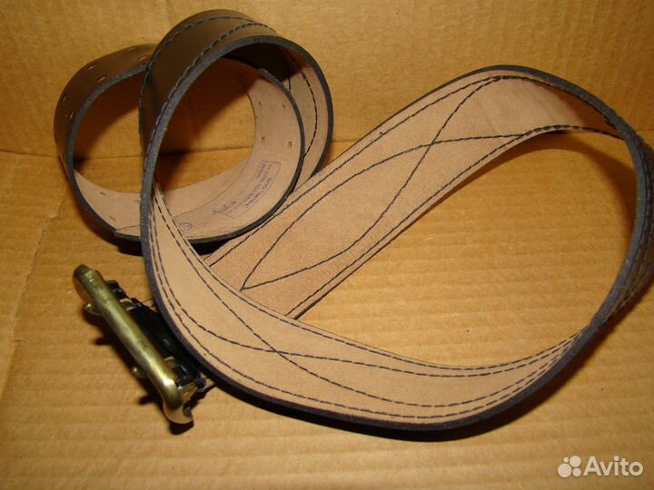 Ремень военный. кожа