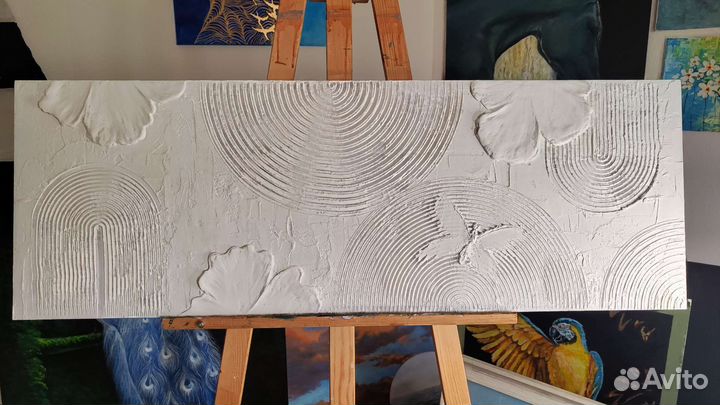 Гипсовое панно.Ботаническийбарельеф. Плинты