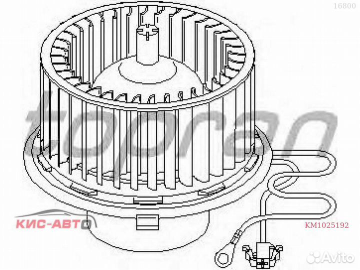 Вентилятор отопителя hans pries CAD;POL;COR;ARO;IB