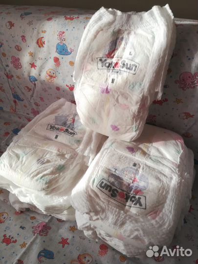 Подгузники трусики l