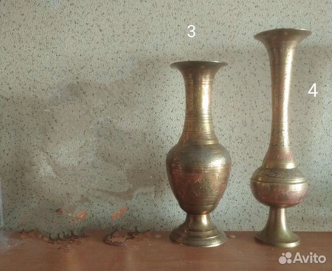 Вазочка индия латунь