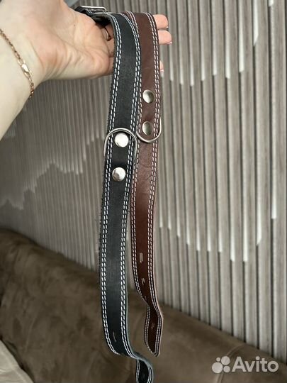Ошейники кожаные для собак крупных пород