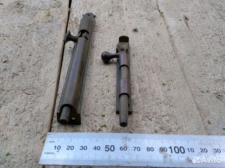 Шпингалеты старинные из латуни