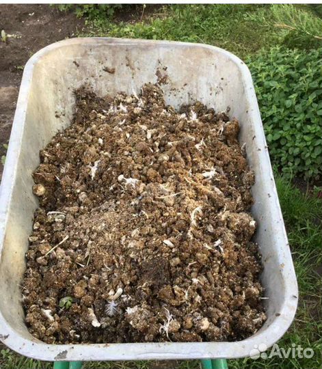 Куриный помет в мешках