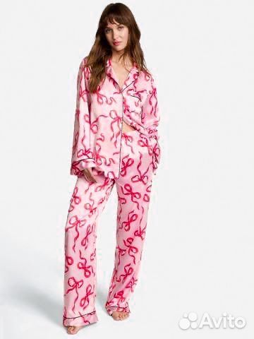 Пижама Victoria's Secret Satin Long Pajama Set