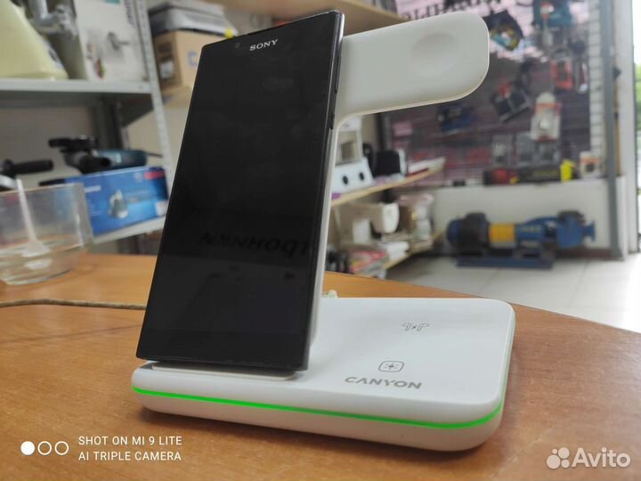 Беспроводное зарядное устройство 3в1 15вт