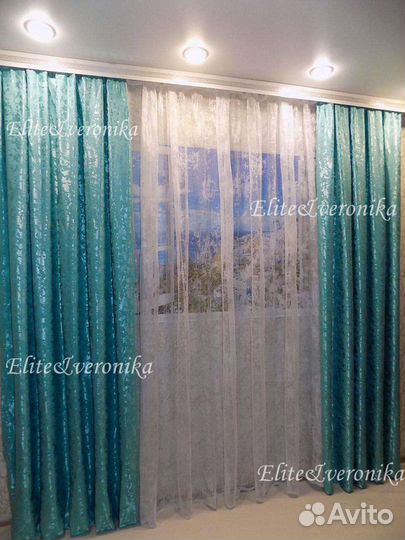 Шторы новые готовые канвас мраморный Екатеринбург
