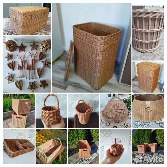 Плетеные корзины и декор