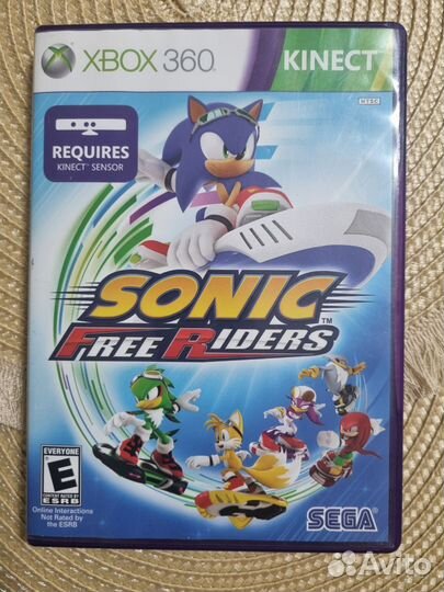 Sonic free riders Xbox 360 диск