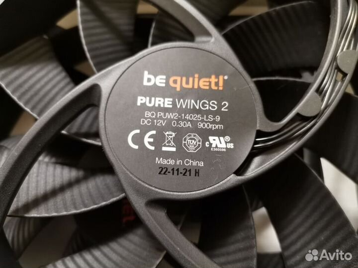 Вентилятор BE quiet pure wings 2 140mm 900rpm
