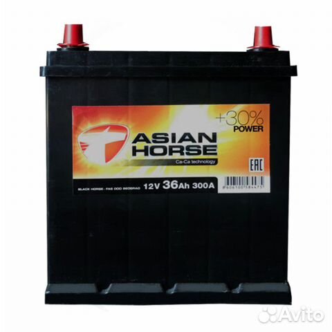 Аккумулятор 6-ст 36 Asian horse на toyta vits