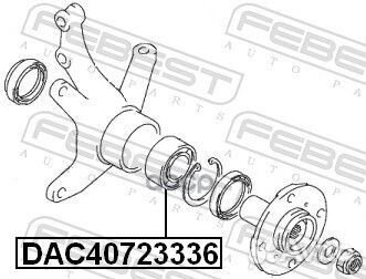 Подшипник ступичный передний 40X72X33X36 DAC407