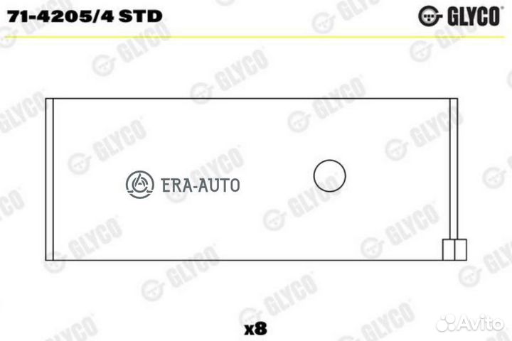 Glyco 71-4205/4 STD деталь Вклад.шатун.ком/кт STD