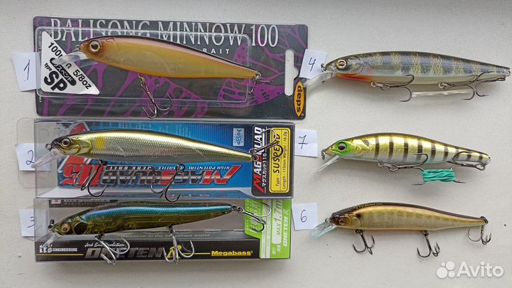 Японские воблеры Zipbaits.Jackall. Deps.Megabass