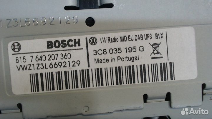 Магнитола Volkswagen Golf 6, 2011