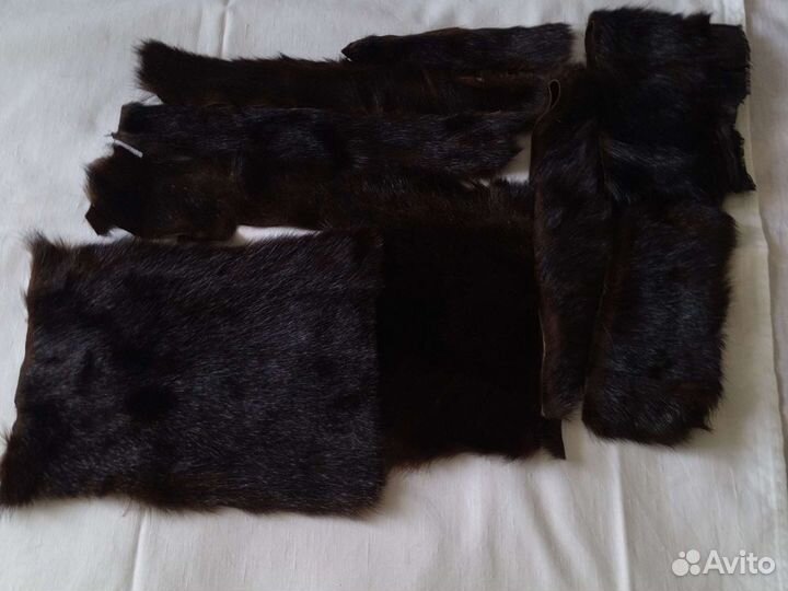 Мех натуральный, пластины