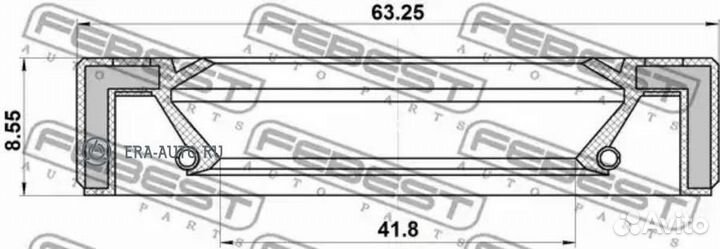 Febest 95GAY-43630909C Сальник привода mazda CX-7