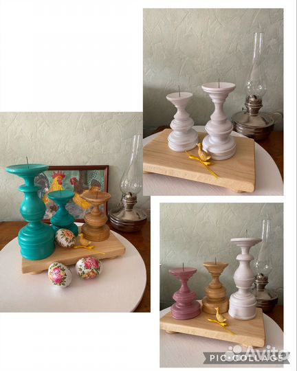 Подсвечник деревянный