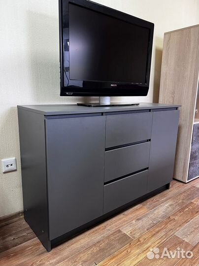 Комод с ящиками в цвете графит