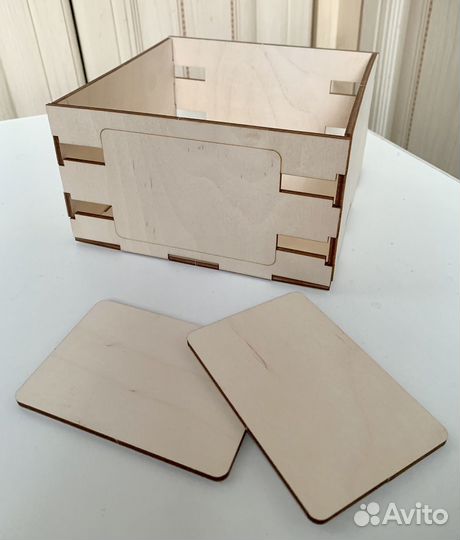 Заготовка для декупажа ящик с накладками