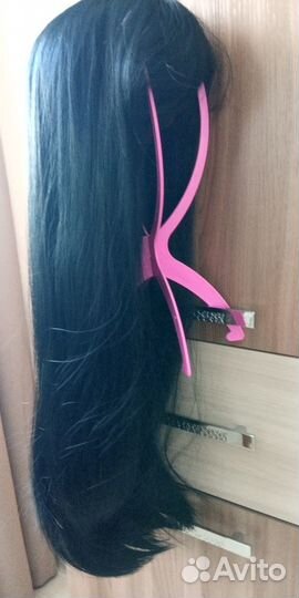 Парик длинный чёрный