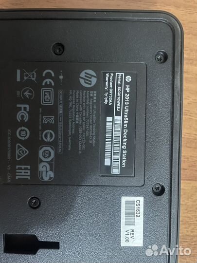 Док станция для ноутбука Docking station HP