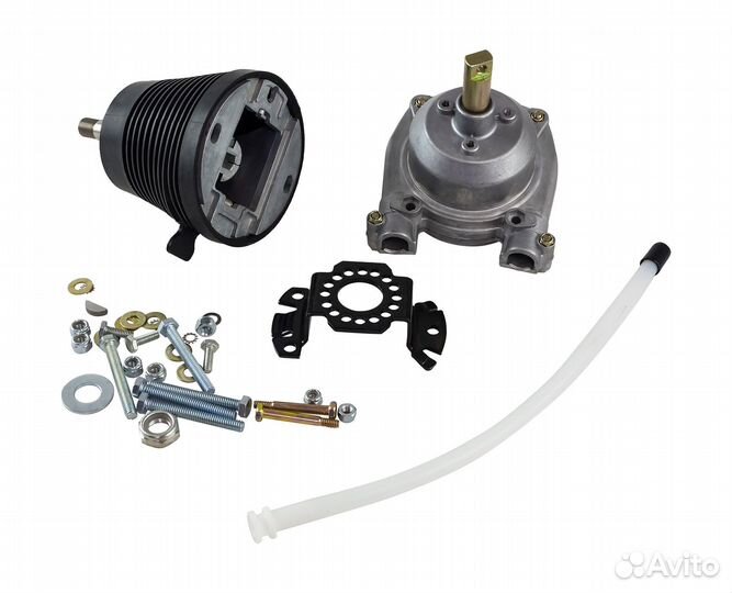 Редуктор рулевой в лодку с механизмом наклона руля