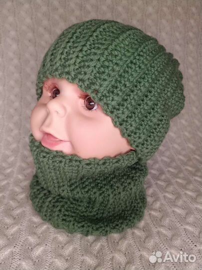 Шапка и снуд для мальчика