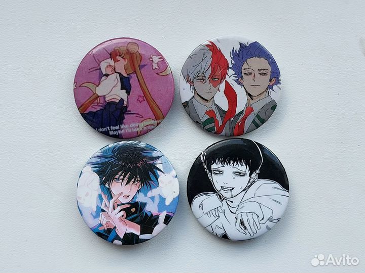 Акриловые брелки, стенд, значки аниме