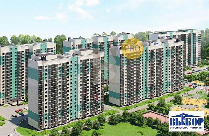 1-к. квартира, 37,9 м², 7/17 эт.