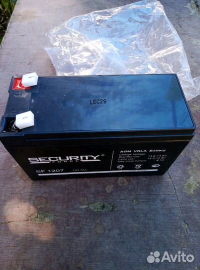 Новый аккумулятор 12v 7Ah для детских электромобил