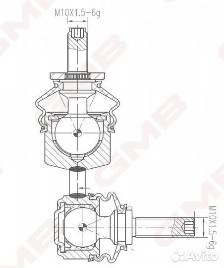 Стойка стабилизатора Ford Focus2 задняя