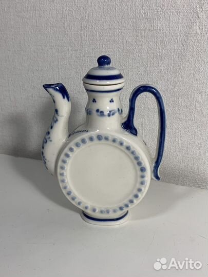 Мини масленка/ соусник гжель