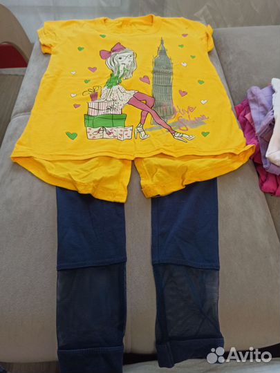 Вещи пакетом для девочки 122-128