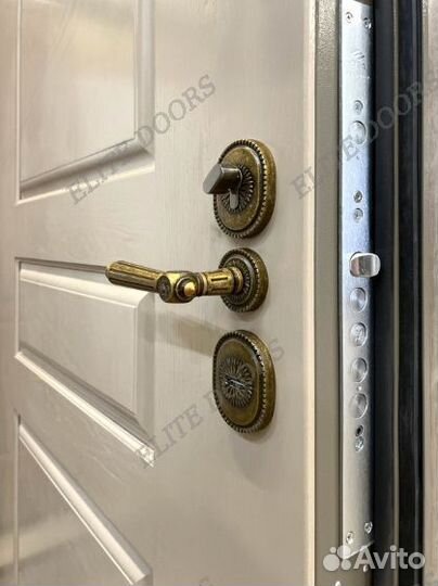 Широкая уличная дверь с терморазрывом в дом ED-346