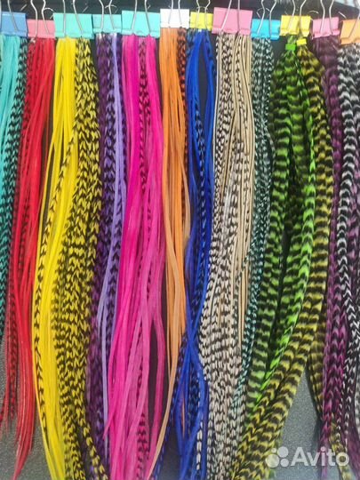 Наращивание перьев в волосы