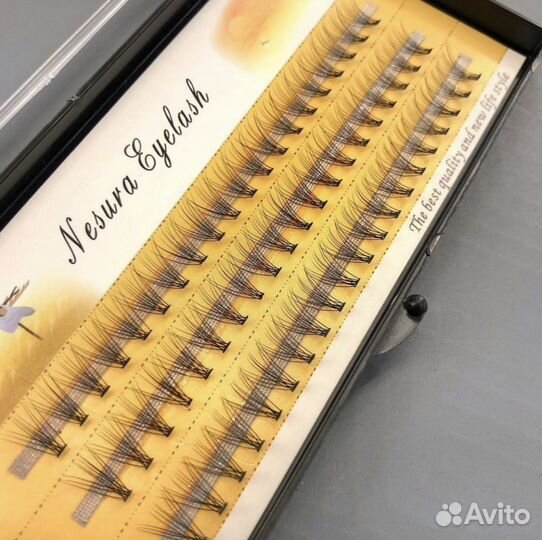 Пучковые ресницы накладные пучки