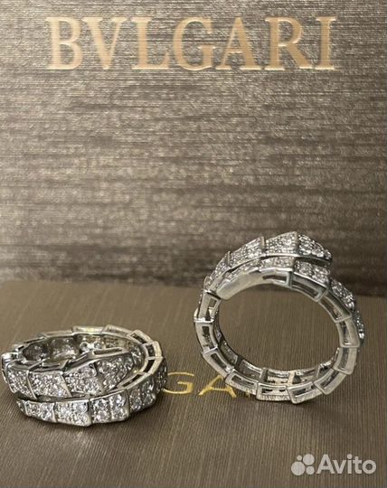 Кольцо Bulgari змея