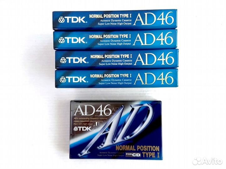 Аудиокассета кассета TDK AD 46 - 1992 г