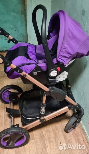 Коляска 3 в 1 wisesonle