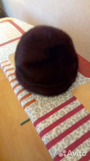 Шапка норковая с загибом