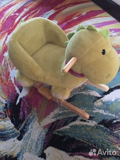 Качалка Динозаврик, 60 см, со звуком