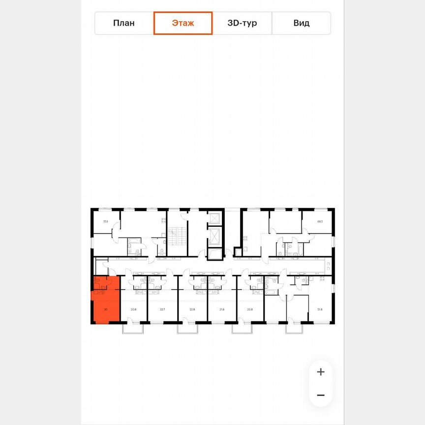 Квартира-студия, 20 м², 6/12 эт.