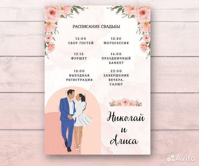 Приглашения и план рассадки на торжество