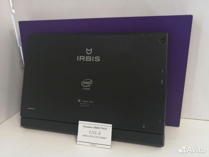 Планшет irbis TW43