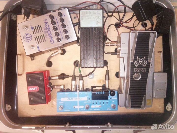 Гитарные педали boss FV-50H, AZG facegrind preamp